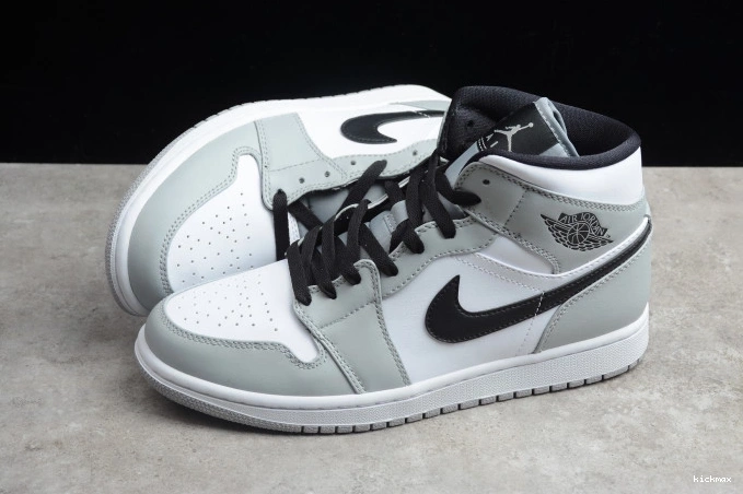 Rep MAX Smoke Mid 554724-092 AIR Grey Jordan 1 Light 0713